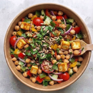 Chickpea Paneer Salad